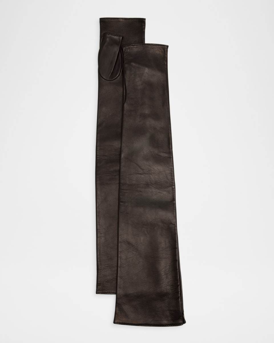 Fergie Fingerless Leather Gloves